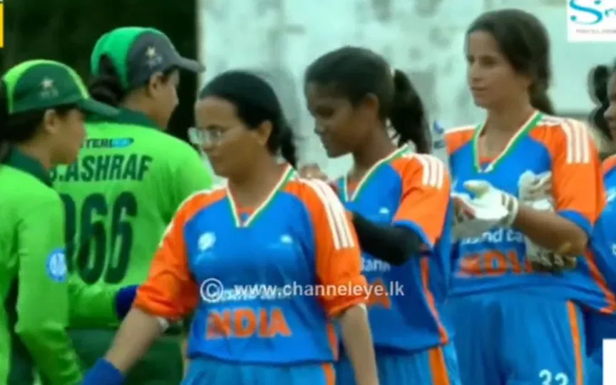 Amid rising tensions, India and Pakistan women’s blind teams share post-match handshake Amid rising tensions, India and Pakistan women’s blind teams share post-match handshake