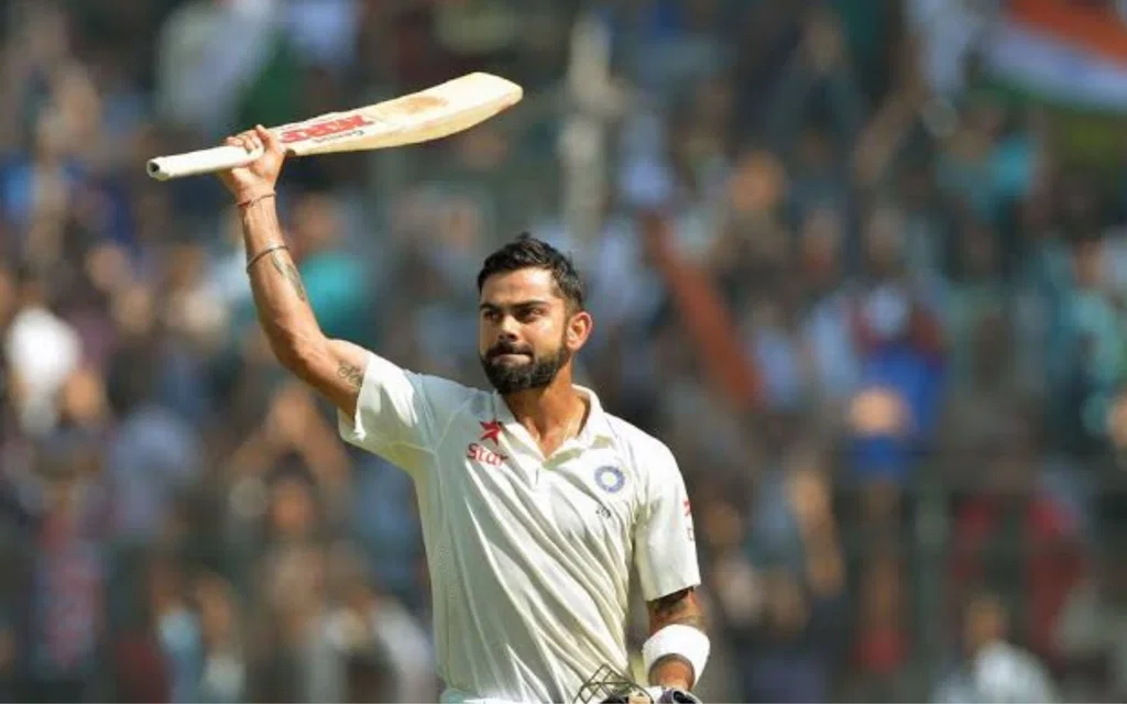 Virat Kohli celebrating his 167 vs England [Source: @ImTanujSingh/x]