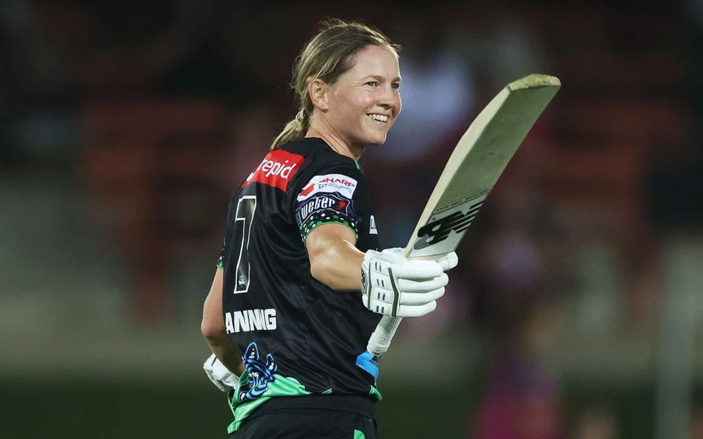 Meg Lanning century in WBBL [Source: @ramesh__yadav01/x.com]
