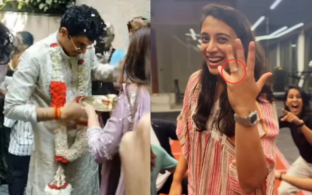Smriti Mandhana flaunts engagement ring (Source: Instagram/jemimahrodrigues & Moneycontrol)