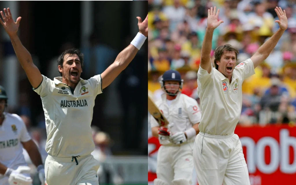 Starc vs McGrath - (Source: AFP)