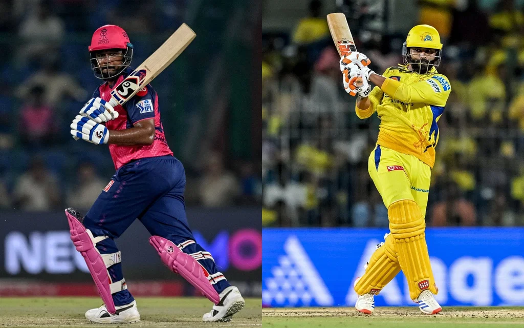 Samson and Jadeja were swapped through an IPL trade [Source: AFP]