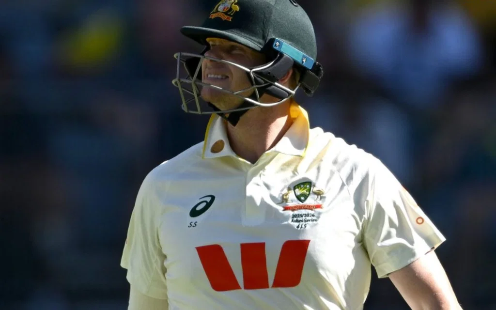 Steve Smith opens Ashes with scratchy knock [Source: @WisdenCricket/X.com]