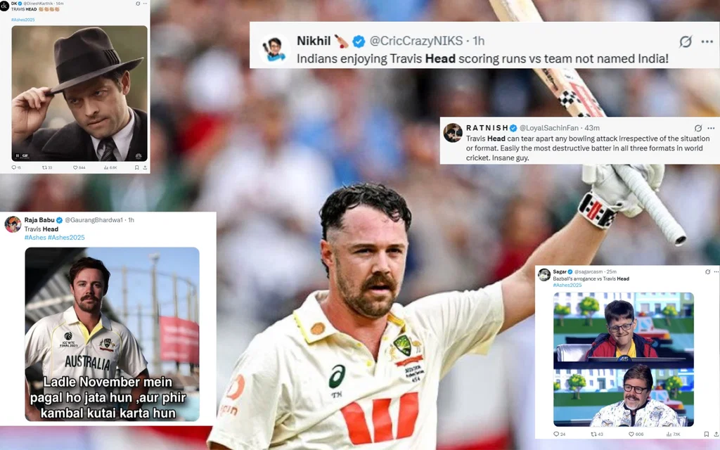 Travis Head twitter reactions [Source: Screengrab]