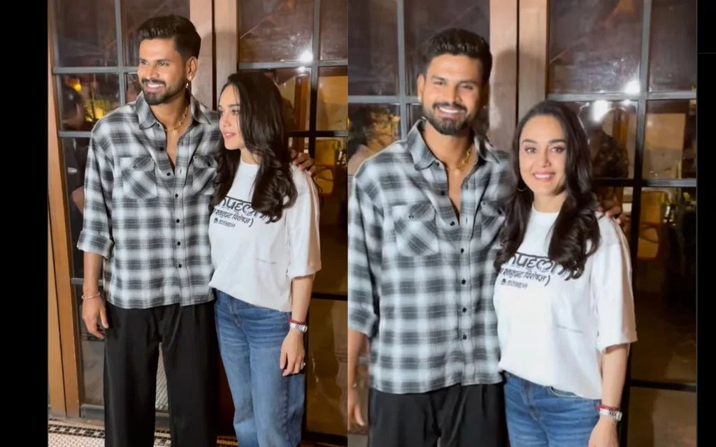 Shreyas Iyer and Preity Zinta (Source: @instantbollywoodvideos,x.com)