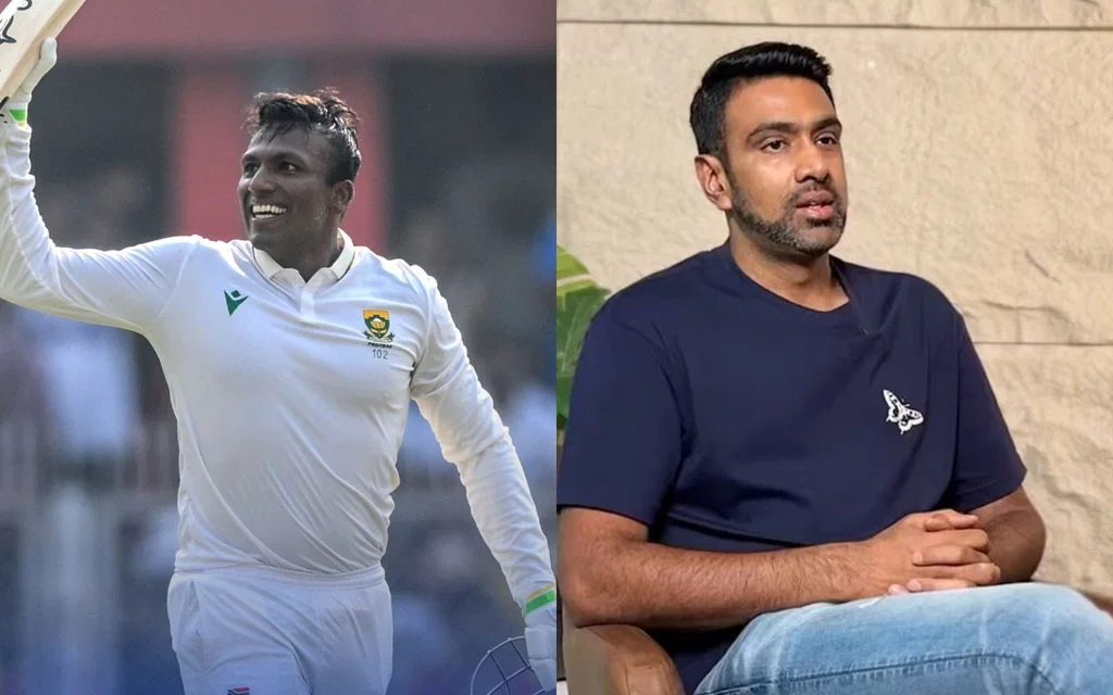 Ashwin praises Muthusamy for frustrating India [Source: @FoxCricket, @ashwinravi99/X.com]