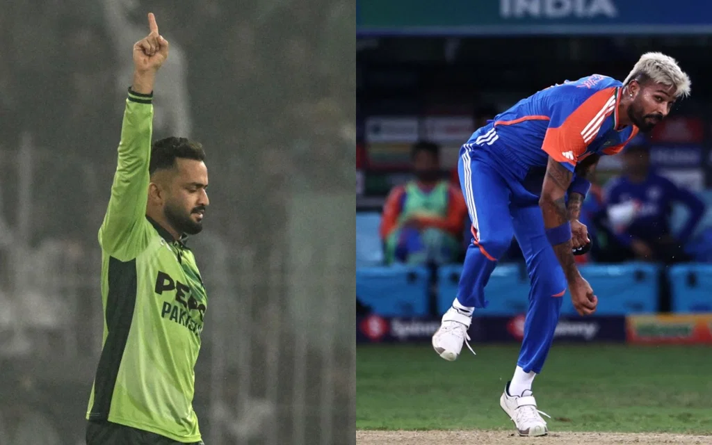 Mohammad Nawaz and Hardik Pandya - (Source: AFP)