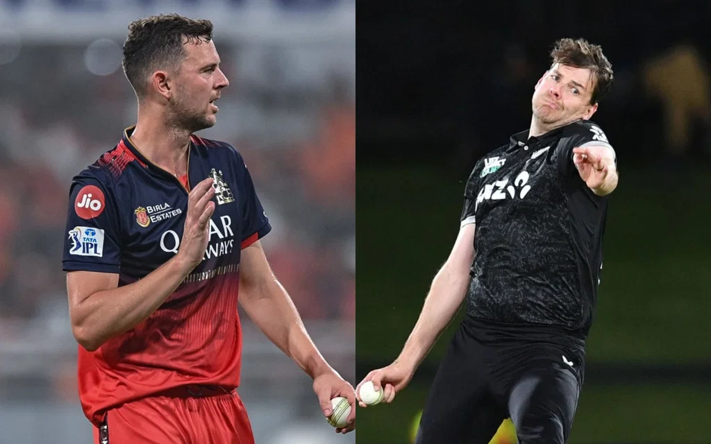 Hazlewood and Jacob Duffy - (Source: AFP)