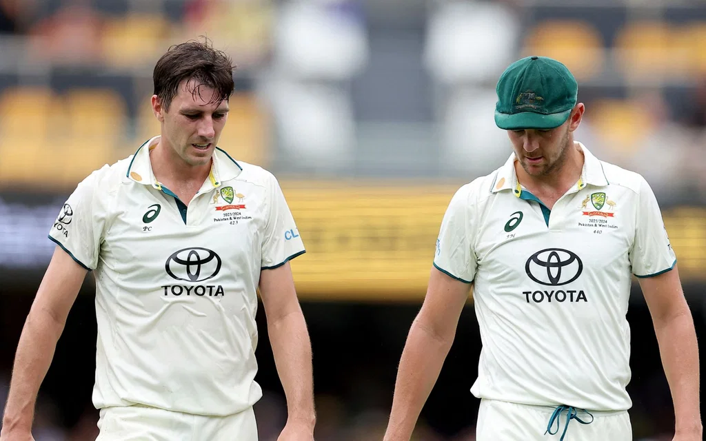 Cummins & Hazlewood (Source: AFP Photos)