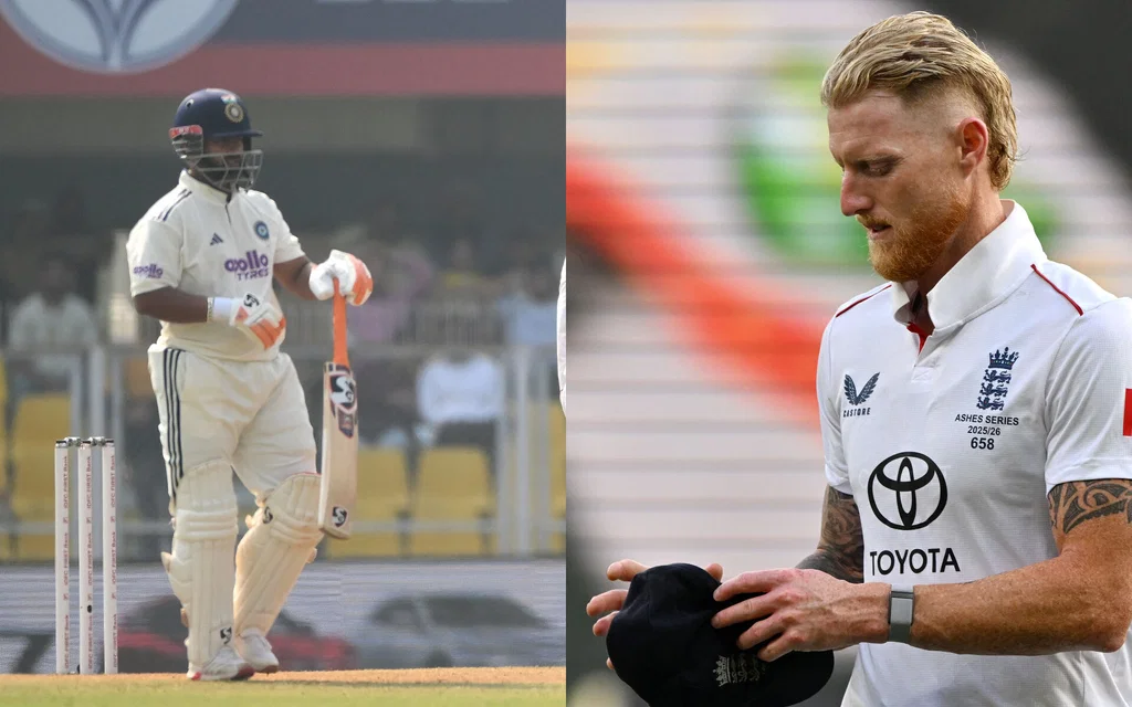 India's Rishabh Pant (Left) and England Captain Ben Stokes (Right) (Source:AFP)