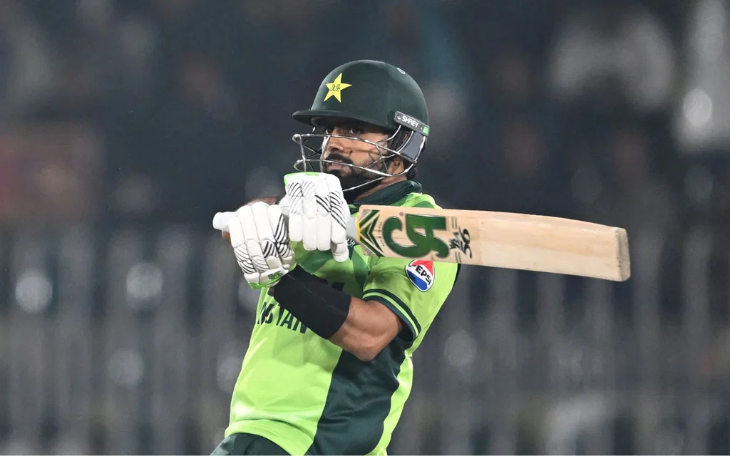 Babar Azam in action [Source: AFP]