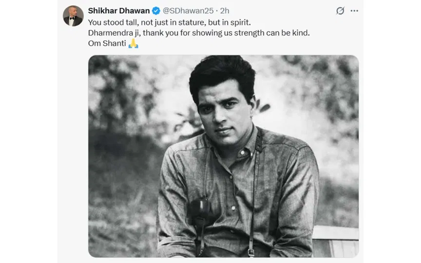 शिखर धवन का ट्वीट [स्रोत: स्क्रीनशॉट]