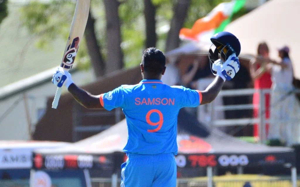 Sanju Samson's 108 vs South Africa (Source: @ImTanujSingh/x.com)