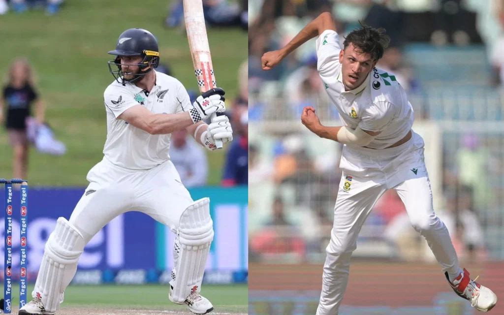 Kane Williamson and Marco Jansen [Source: AFP]