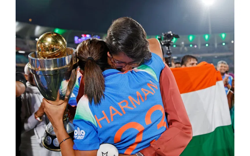 After India women won the ICC World Cup 2025 [Source: X/@ImTanujSingh]