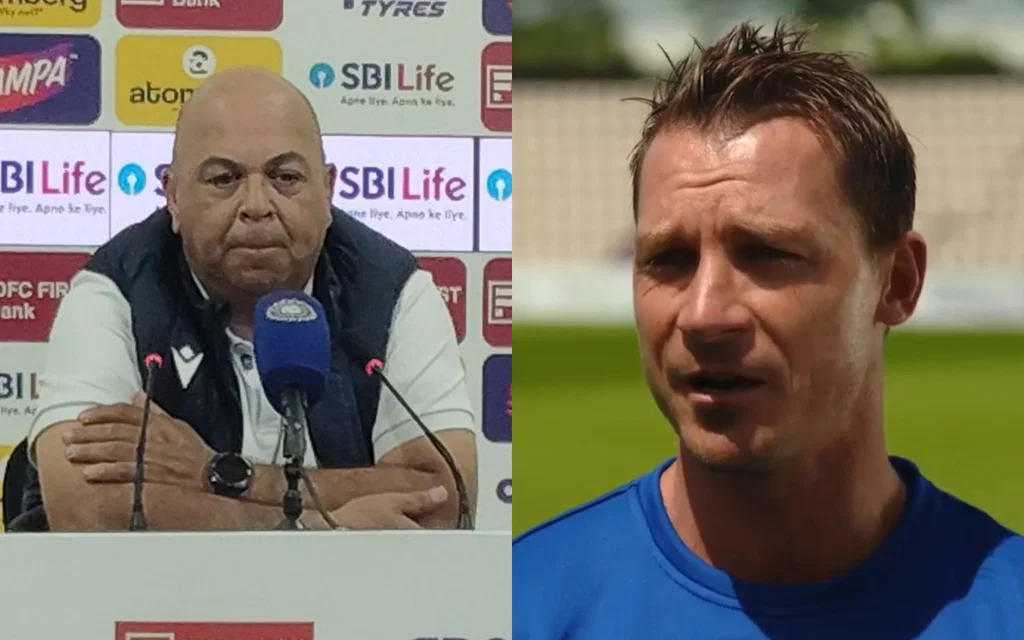 Shukri Conrad and Dale Steyn [Source: @ImTanujSingh, @CrickeTendulkar/x]