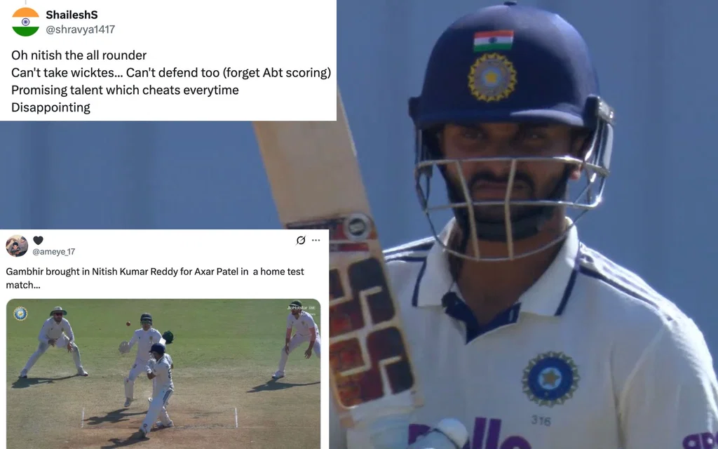 Fans slam Nitish Reddy [Source: @academy_dinda, @shravya1417, @ameye_17/X.com]