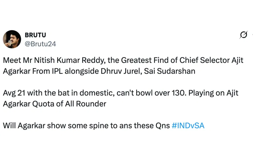 Fan tweet [Source: @Brutu24/X.com]