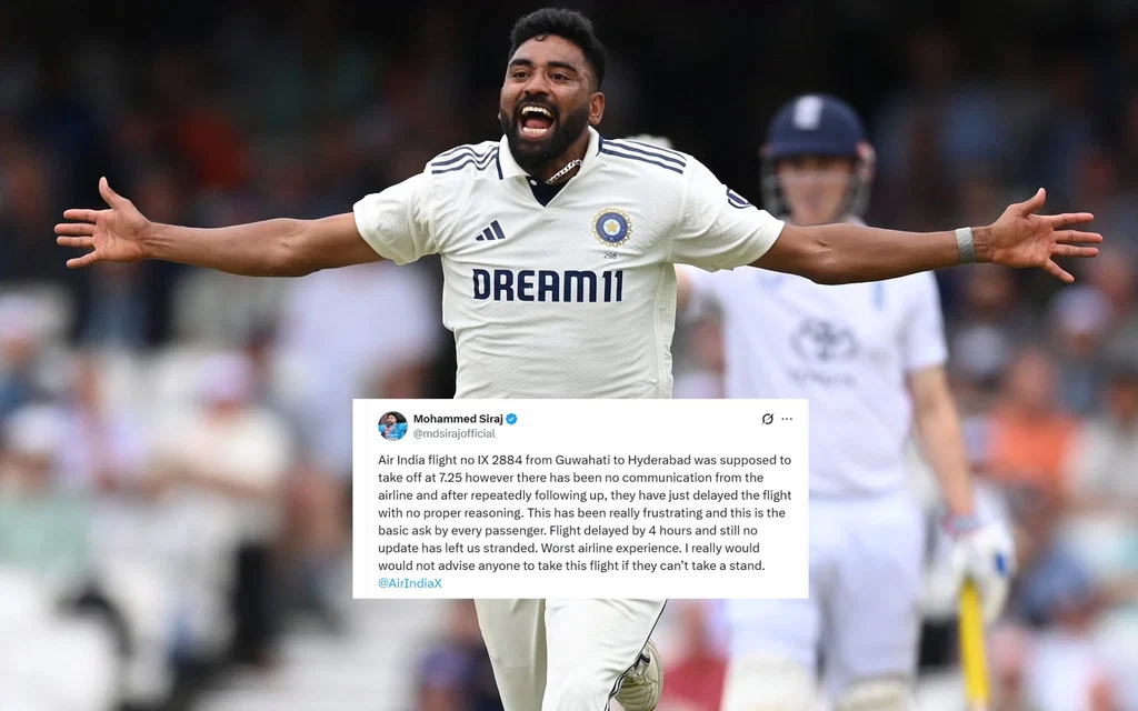 Mohammed Siraj slams Air India (Source: @ImTanujSingh/x.com, @mdsirajofficial.x.com)