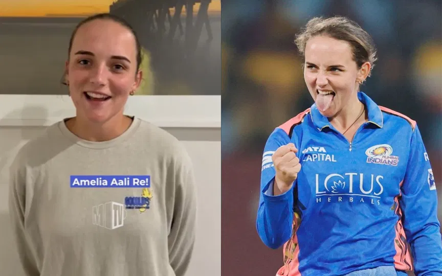 "AaliRe": Cuter than ever Amelia Kerr gives special message to MI fans during WPL 2026 auction