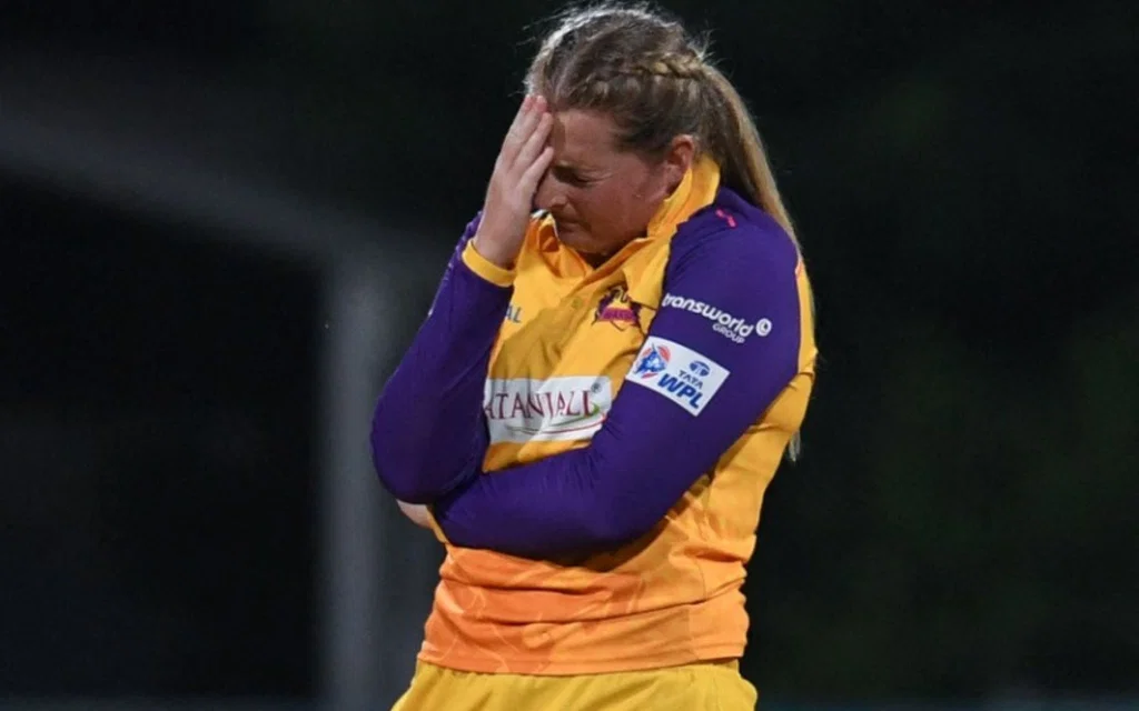 Sophie Ecclestone for UP Warriorz - (Source: AFP)