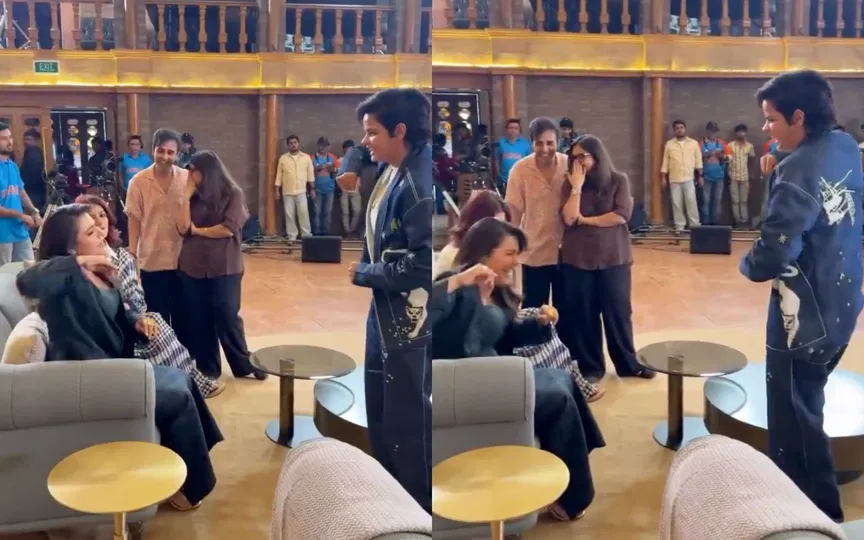 Kajol teaches Shafali Verma the iconic 'mere khwabon mein jo aaye' hook step