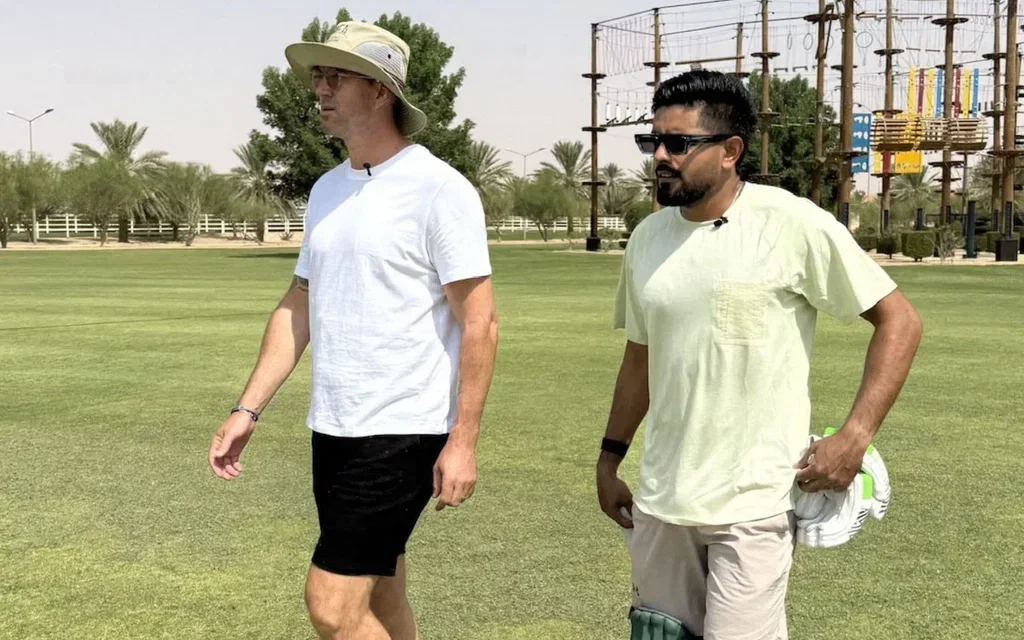 Kevin Pietersen and Babar Azam - (Source: Kevin Pietersen/X.com)