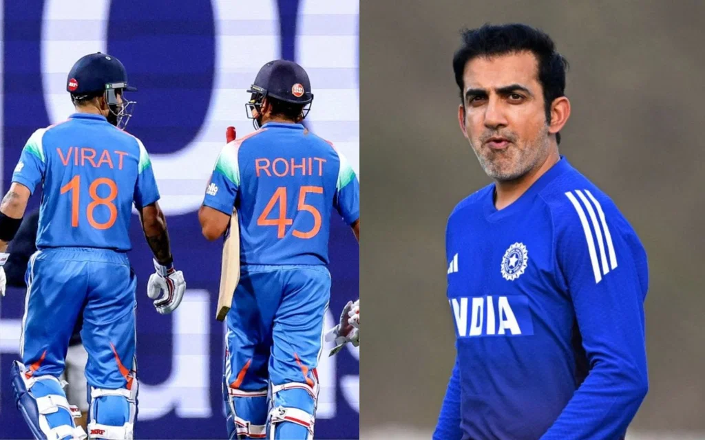 Rohit Sharma and Virat Kohli, Gautam Gambhir [Source: AFP]