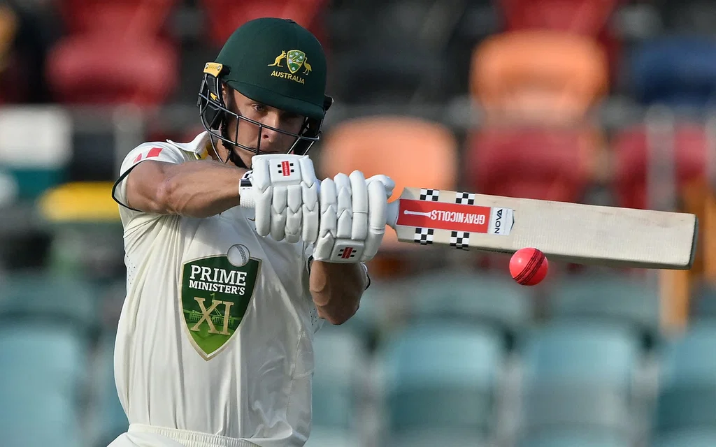 Campbell Kellaway in action against England XI (Source: AFP) 