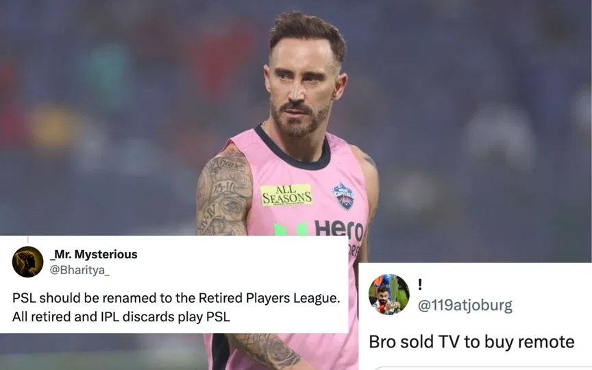 "Bro sold TV to buy remote": Fans react to Faf du Plessis quitting IPL to play PSL 2026