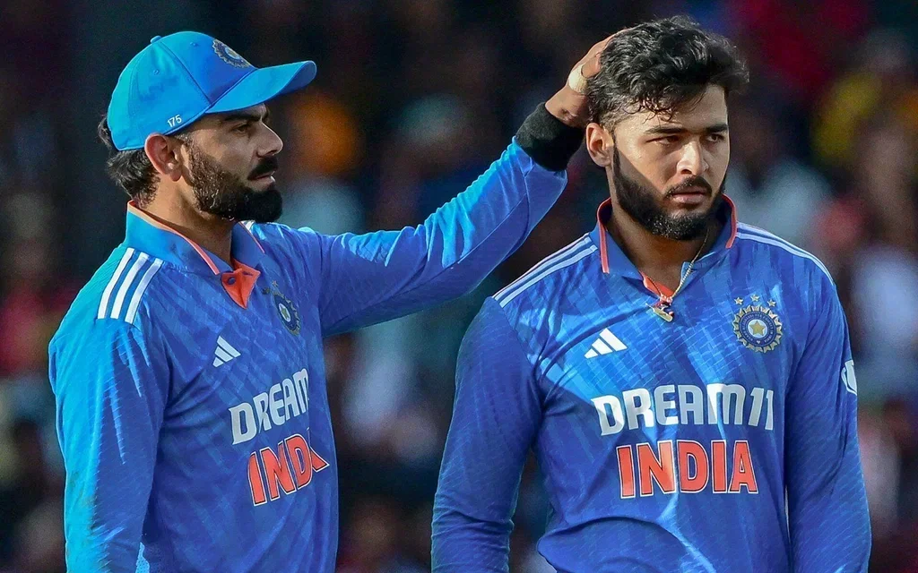 Riyan Parag & Virat Kohli. [Source - AFP Photos]