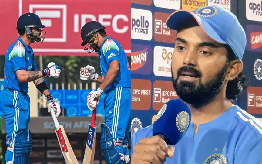 रोहित-कोहली और केएल राहुल [Source: @Akshu_Yadav4, @Kunal_KLR/X.com]