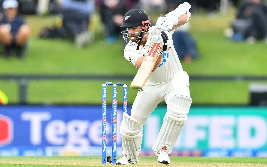 Williamson struck a valiant fifty vs WI [Source: AFP]
