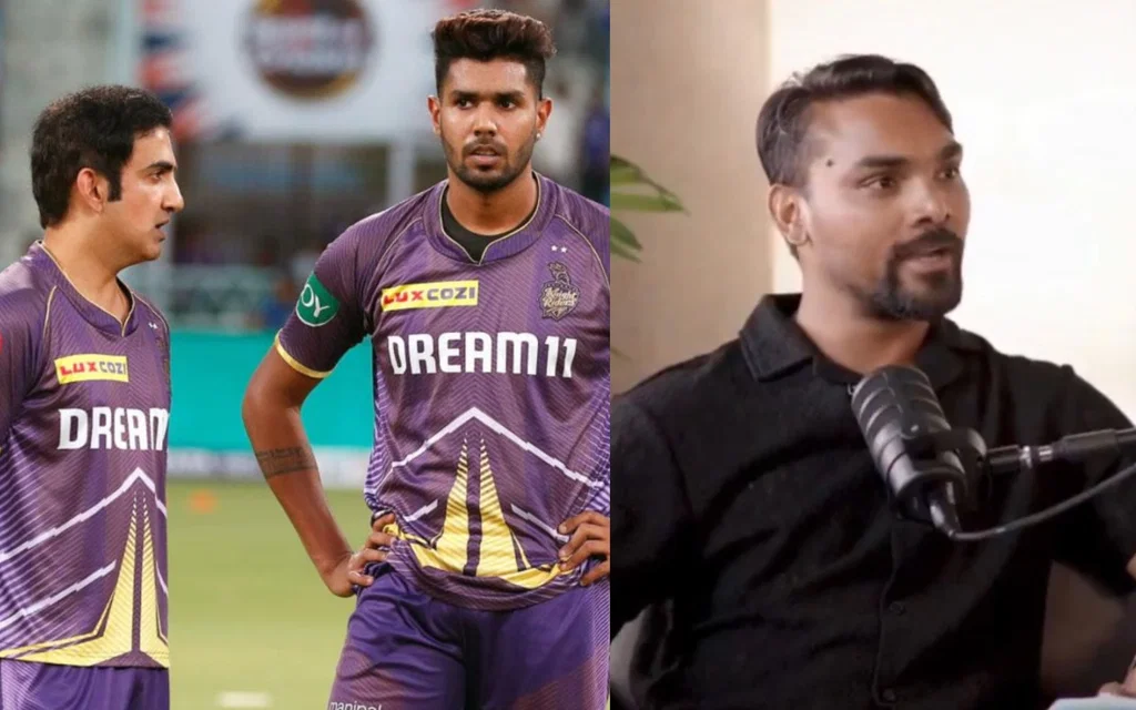 Harshit Rana, Gautam Gambhir and Sandeep Sharma [Source: @KKR_Xtra/X.com]