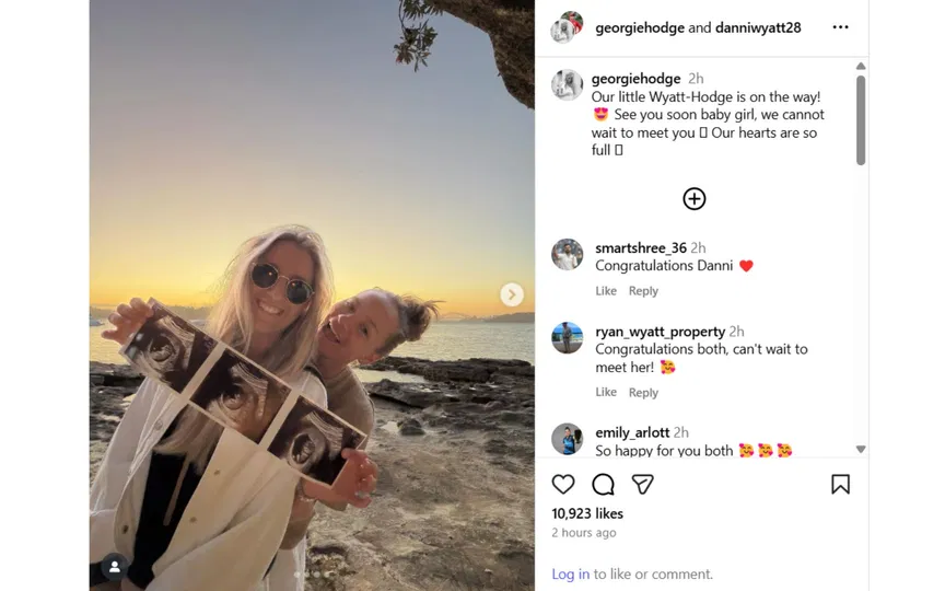 The heartwarming post (Source: @georgiehodge/instagram.com)