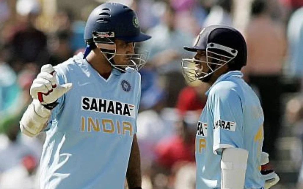 The epic 193-run stand between Sachin and Ganguly (Source: @SGanguly99/x.com)
