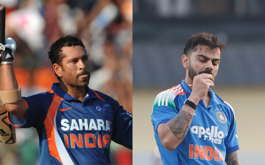 Sachin Tendulkar and Virat Kohli. [Source - BCCI]