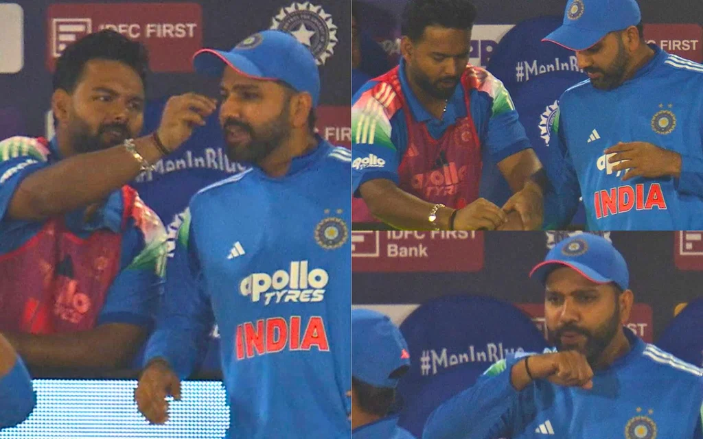 Rishabh Pant and Rohit Sharma. [Source - Starsports/Instagram]