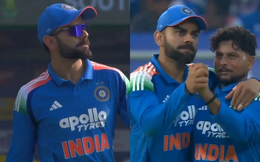 Kohli walk plus dance with Kuldeep news