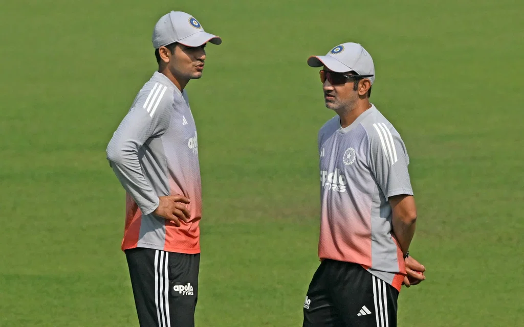 Shubman Gill with Gautam Gambhir [Source: AFP]