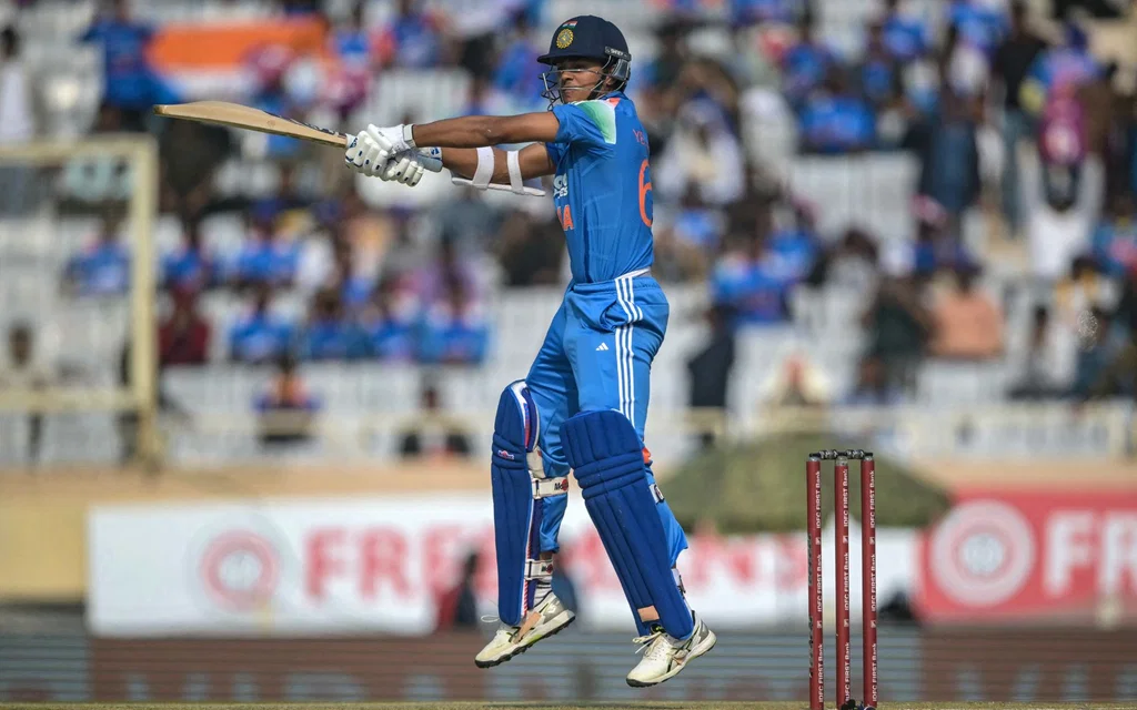 Yashasvi Jaiswal in action [Source: AFP]