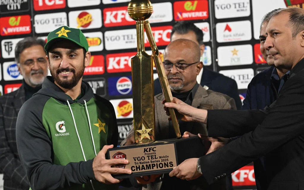Pakistan T20I skipper Salman Agha (Source: AFP)