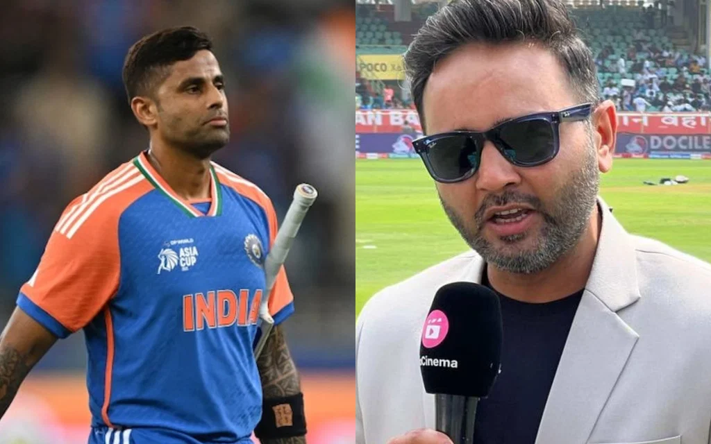 Suryakumar Yadav and Parthiv Patel [Source: @ImtanujSingh/X.com]