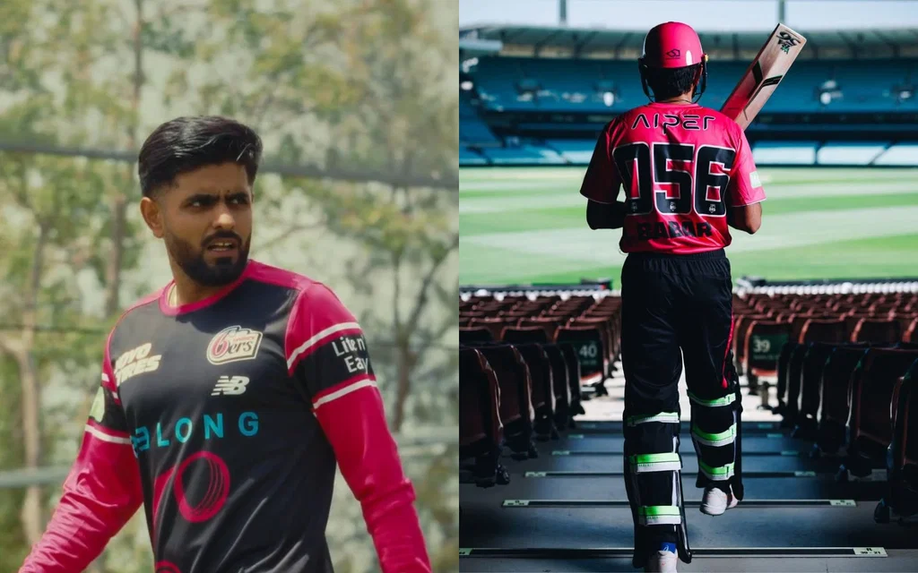 Babar Azam in jersey number 056 (Source: @asad_qureshi257/x.com, @Shokiispeaks/x.com)