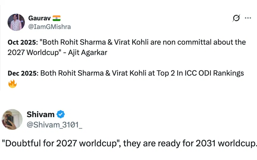 ट्वीट [Source: @IamGMishra, @Shivam_3101_/X.com]