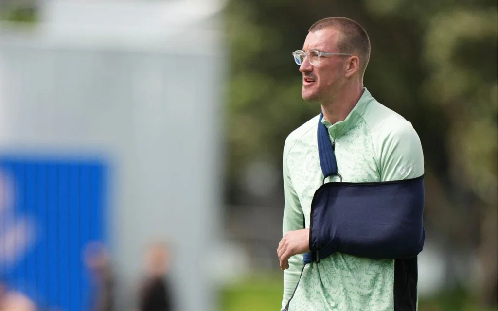 Blair Tickner injured (Source: AFP)