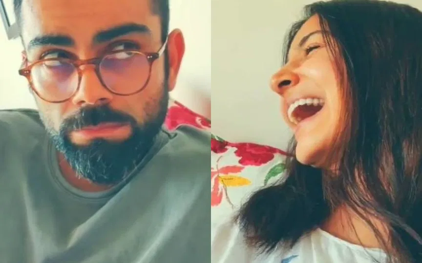 Anushka Sharma hilariously booing Virat Kohli [Source: @todaymynews1/X.com]