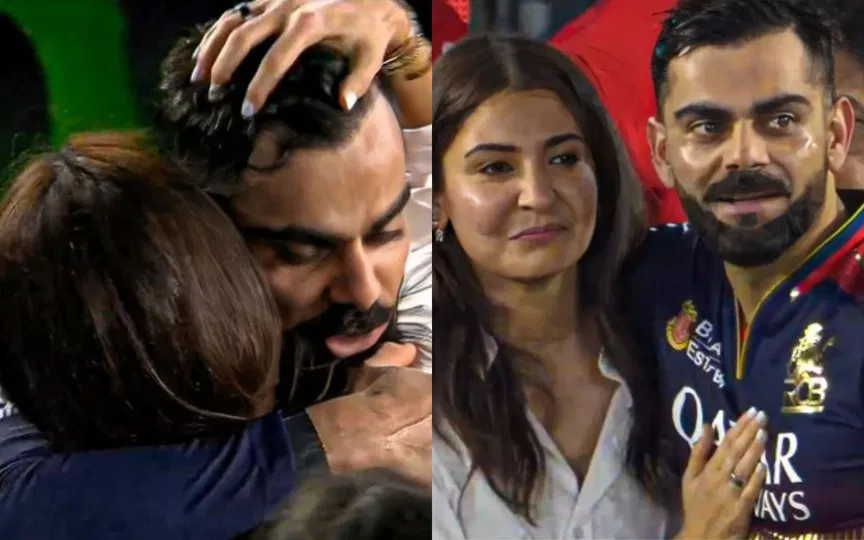 Anushka Sharma hilariously booing Virat Kohli [Source: @UANowMemes/X.com]