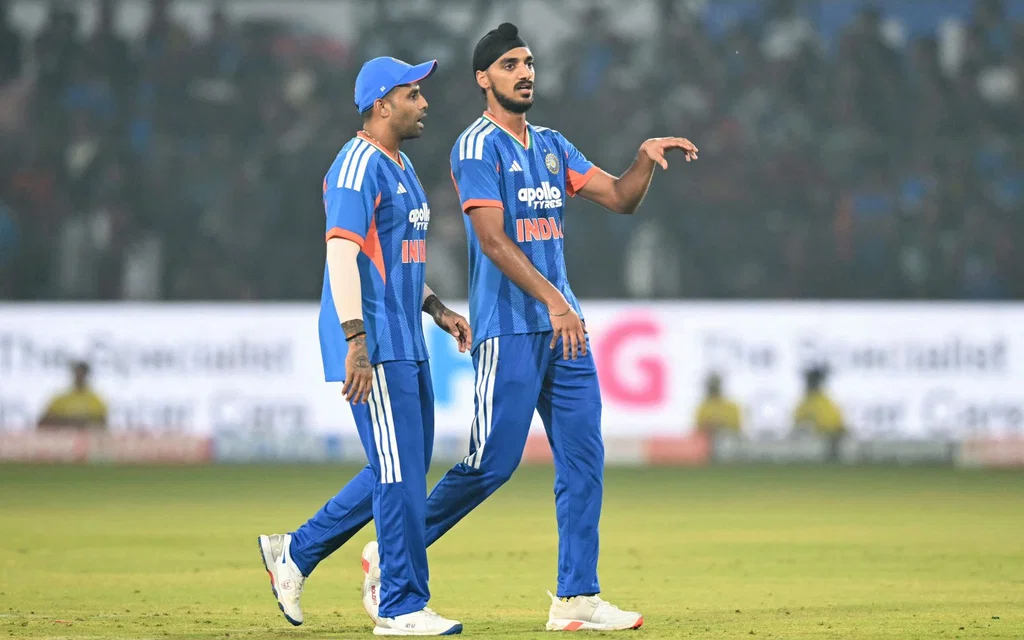 Arshdeep Singh’s 7-wide over (Source: AFP Photos)