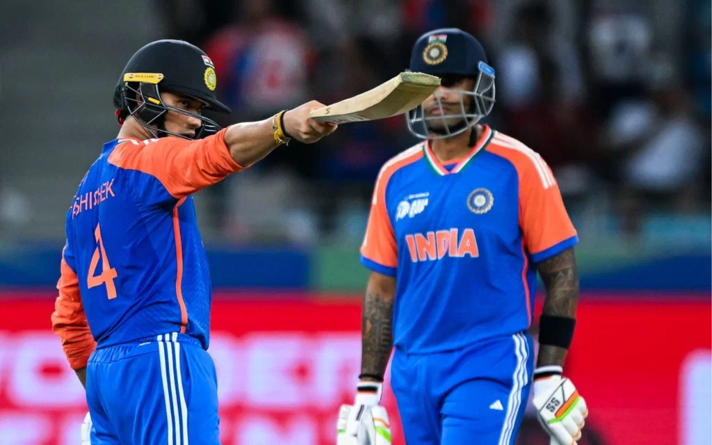 Suryakumar Yadav and Abhishek Sharma [Source: AFP]